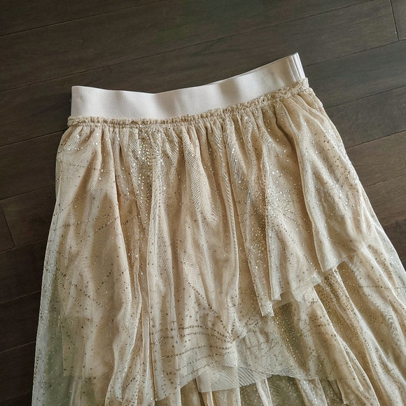 Free People Balletcore Can't Stop The Feeling Star Sparkle Tule Midi Skirt - Picture 5 of 12